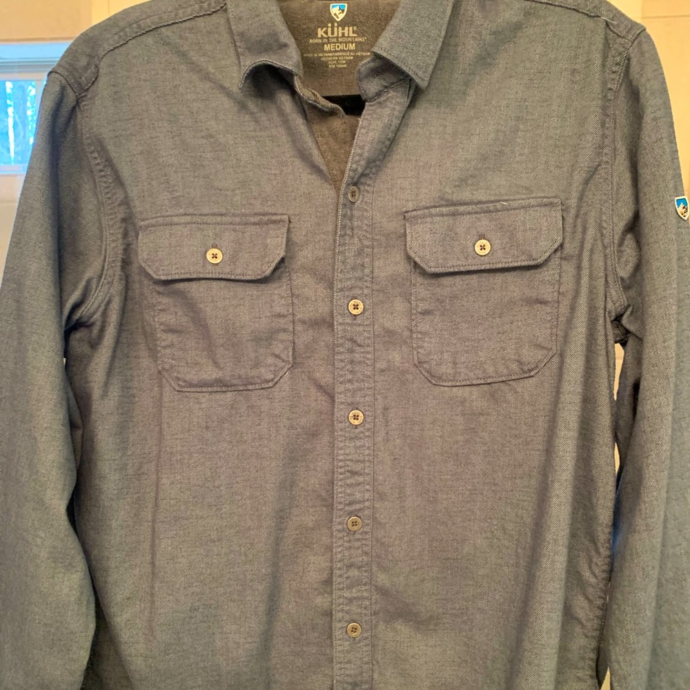Kuhl long sleeve ‘DESCENDER’ flannel — size medium